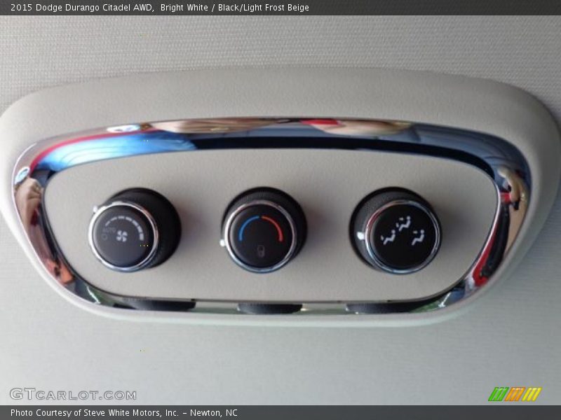 Bright White / Black/Light Frost Beige 2015 Dodge Durango Citadel AWD