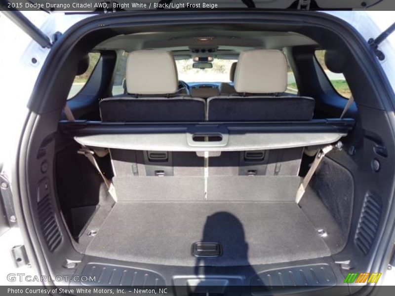 Bright White / Black/Light Frost Beige 2015 Dodge Durango Citadel AWD