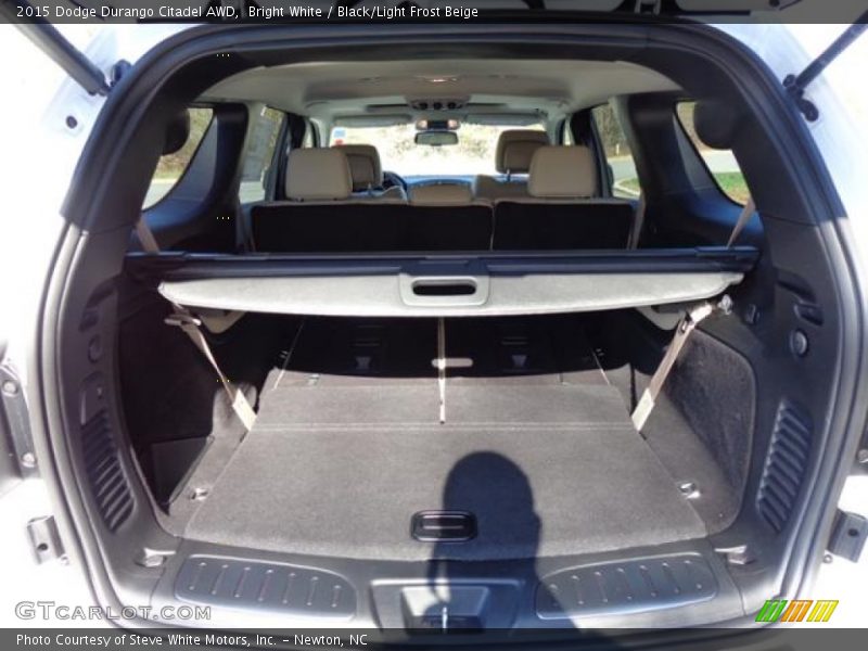 Bright White / Black/Light Frost Beige 2015 Dodge Durango Citadel AWD