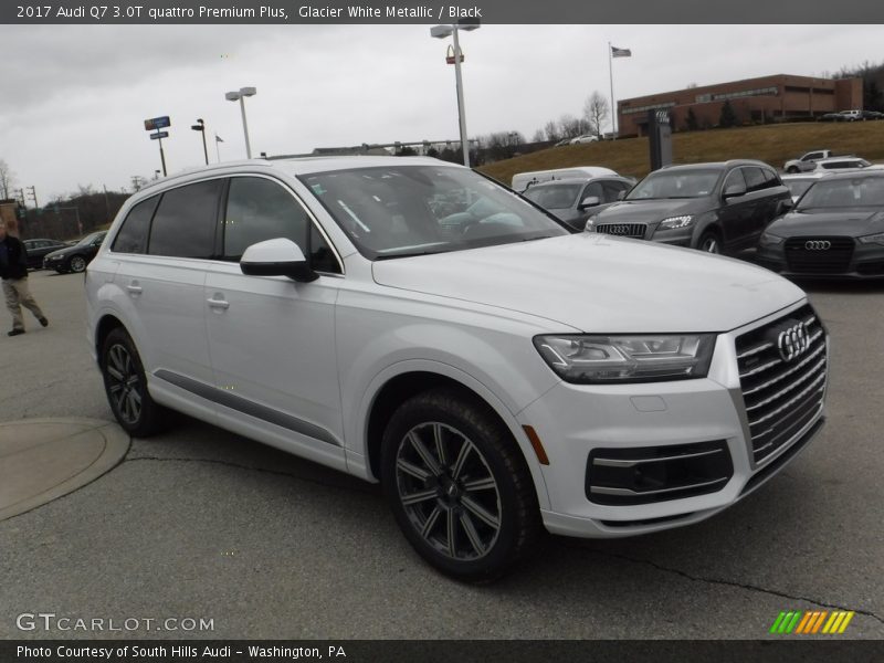 Glacier White Metallic / Black 2017 Audi Q7 3.0T quattro Premium Plus