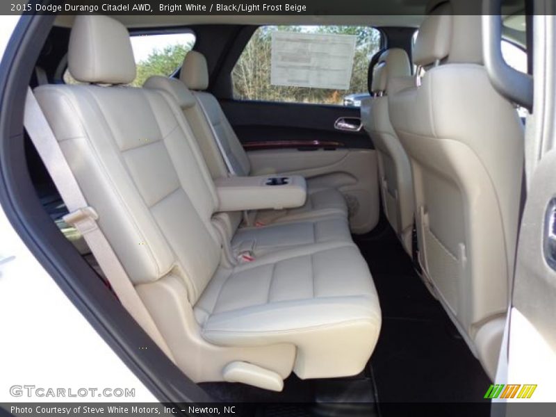 Bright White / Black/Light Frost Beige 2015 Dodge Durango Citadel AWD