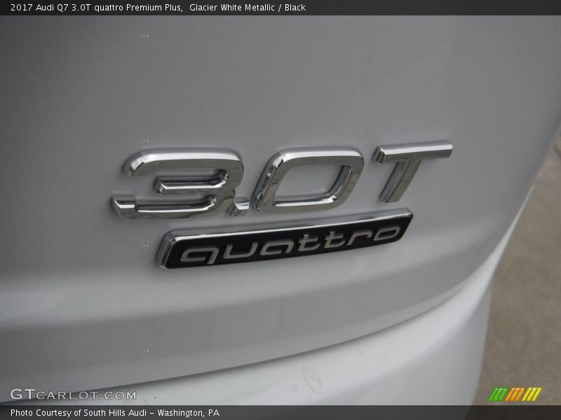 Glacier White Metallic / Black 2017 Audi Q7 3.0T quattro Premium Plus