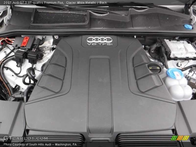 Glacier White Metallic / Black 2017 Audi Q7 3.0T quattro Premium Plus