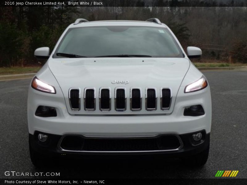 Bright White / Black 2016 Jeep Cherokee Limited 4x4