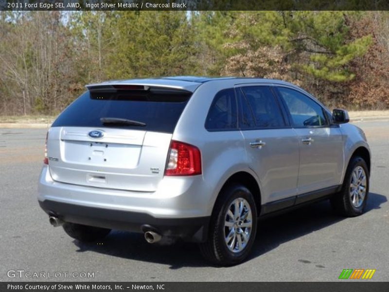 Ingot Silver Metallic / Charcoal Black 2011 Ford Edge SEL AWD