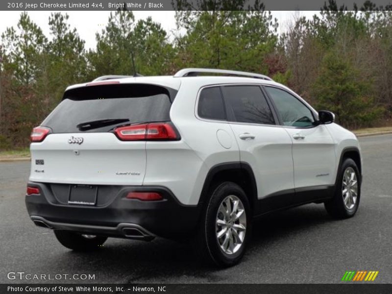 Bright White / Black 2016 Jeep Cherokee Limited 4x4