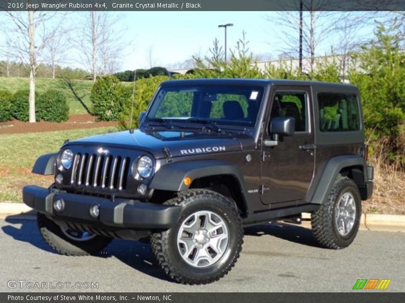 Granite Crystal Metallic / Black 2016 Jeep Wrangler Rubicon 4x4