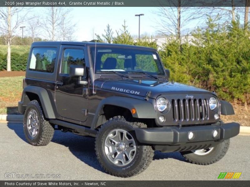 Granite Crystal Metallic / Black 2016 Jeep Wrangler Rubicon 4x4