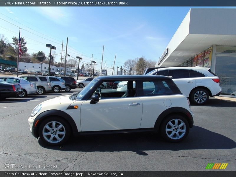 Pepper White / Carbon Black/Carbon Black 2007 Mini Cooper Hardtop