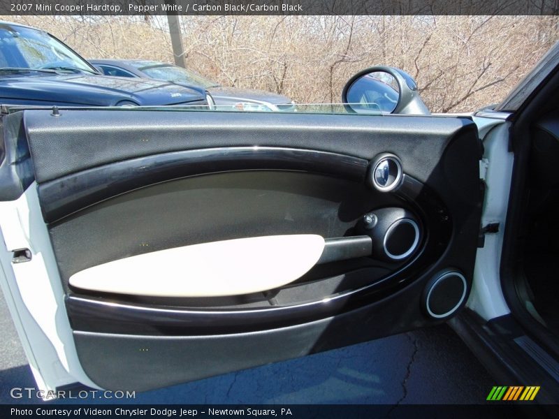 Pepper White / Carbon Black/Carbon Black 2007 Mini Cooper Hardtop