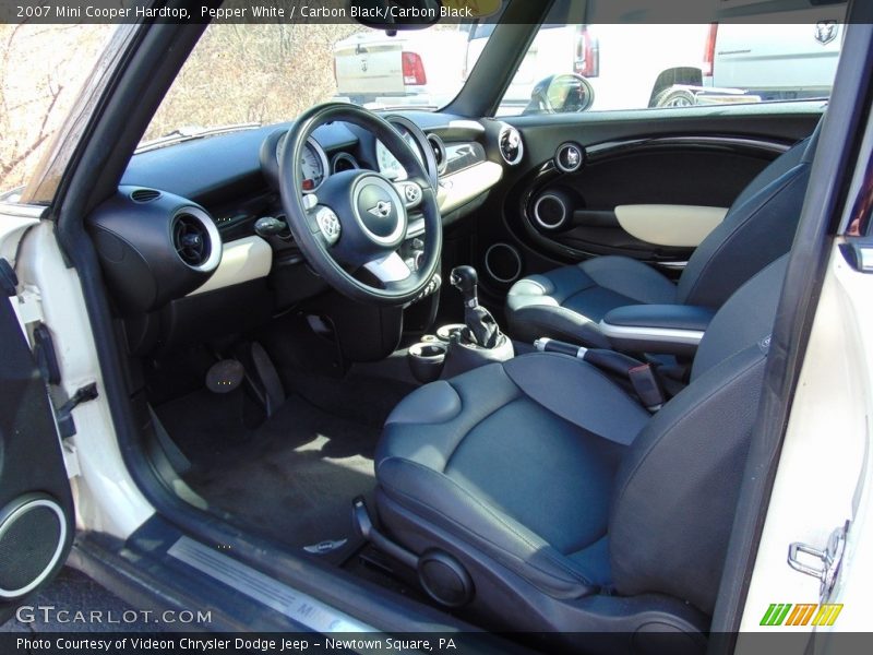 Pepper White / Carbon Black/Carbon Black 2007 Mini Cooper Hardtop