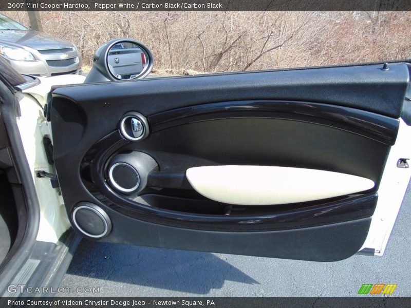 Pepper White / Carbon Black/Carbon Black 2007 Mini Cooper Hardtop