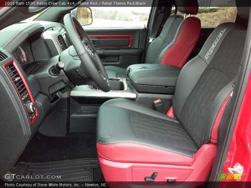  2016 1500 Rebel Crew Cab 4x4 Rebel Theme Red/Black Interior