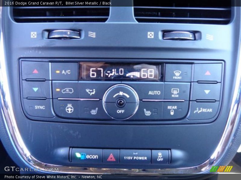 Billet Silver Metallic / Black 2016 Dodge Grand Caravan R/T