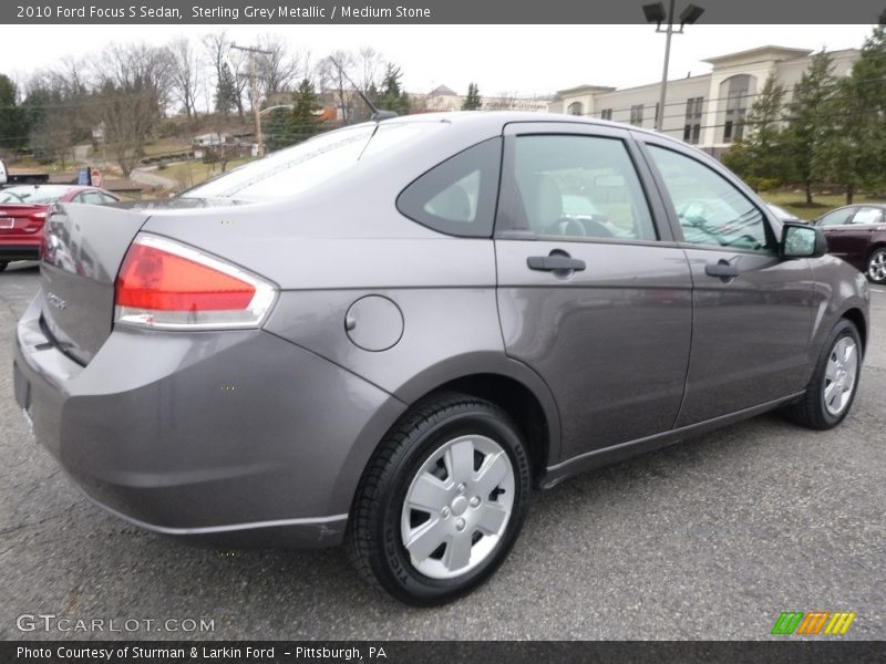 Sterling Grey Metallic / Medium Stone 2010 Ford Focus S Sedan