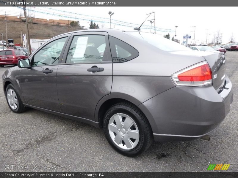 Sterling Grey Metallic / Medium Stone 2010 Ford Focus S Sedan