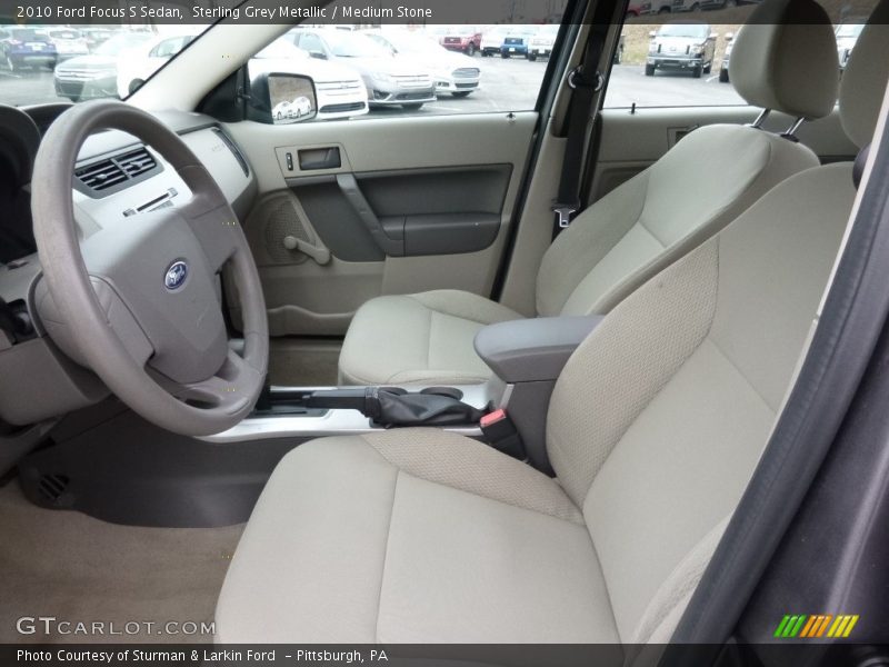 Sterling Grey Metallic / Medium Stone 2010 Ford Focus S Sedan
