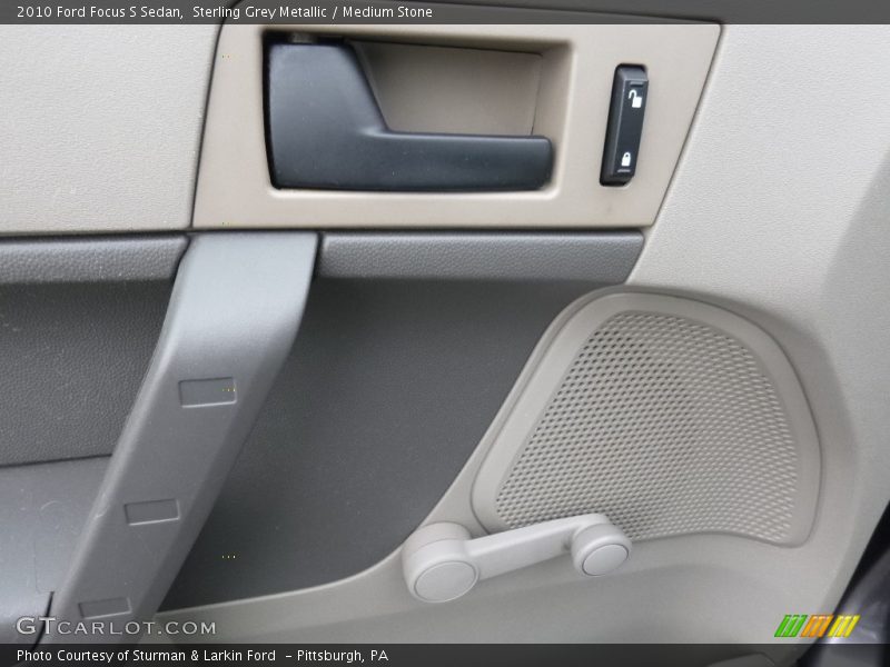 Sterling Grey Metallic / Medium Stone 2010 Ford Focus S Sedan