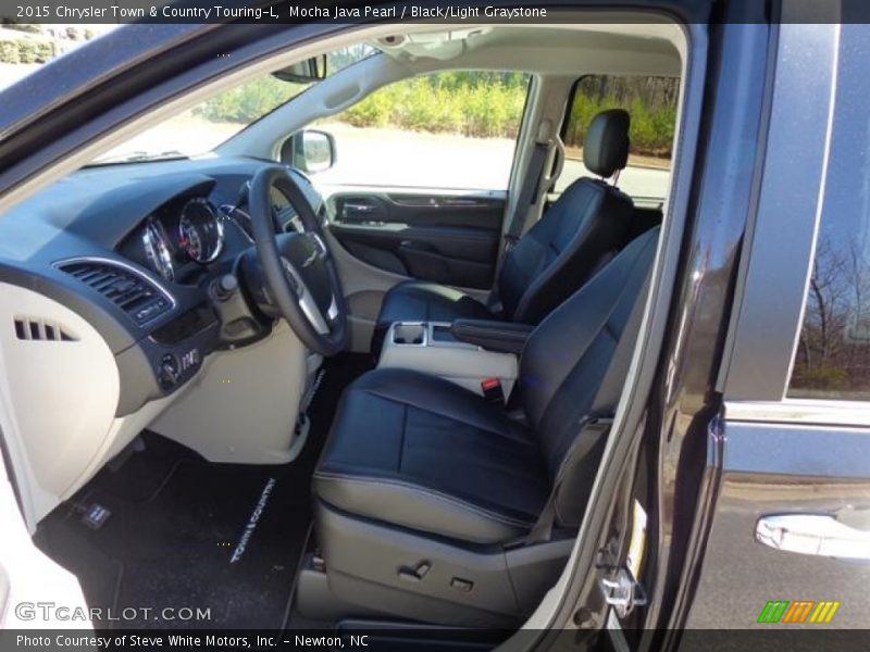 Mocha Java Pearl / Black/Light Graystone 2015 Chrysler Town & Country Touring-L