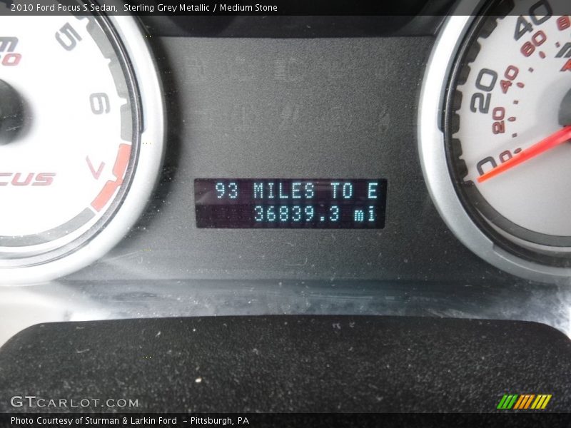 Sterling Grey Metallic / Medium Stone 2010 Ford Focus S Sedan