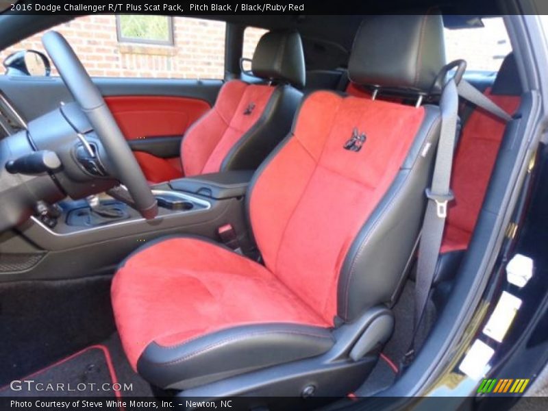  2016 Challenger R/T Plus Scat Pack Black/Ruby Red Interior