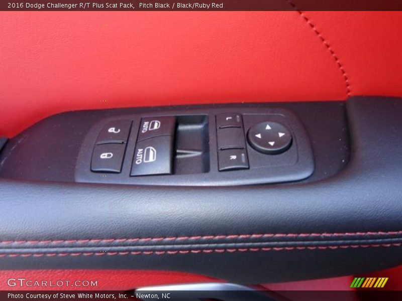 Pitch Black / Black/Ruby Red 2016 Dodge Challenger R/T Plus Scat Pack