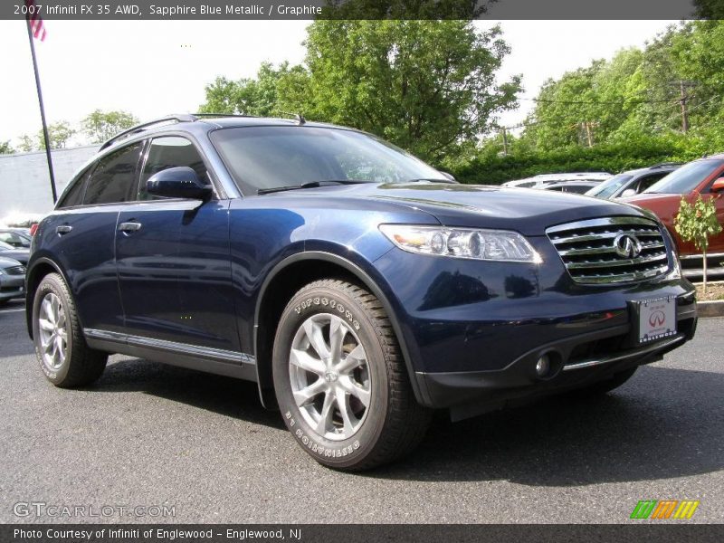 Sapphire Blue Metallic / Graphite 2007 Infiniti FX 35 AWD