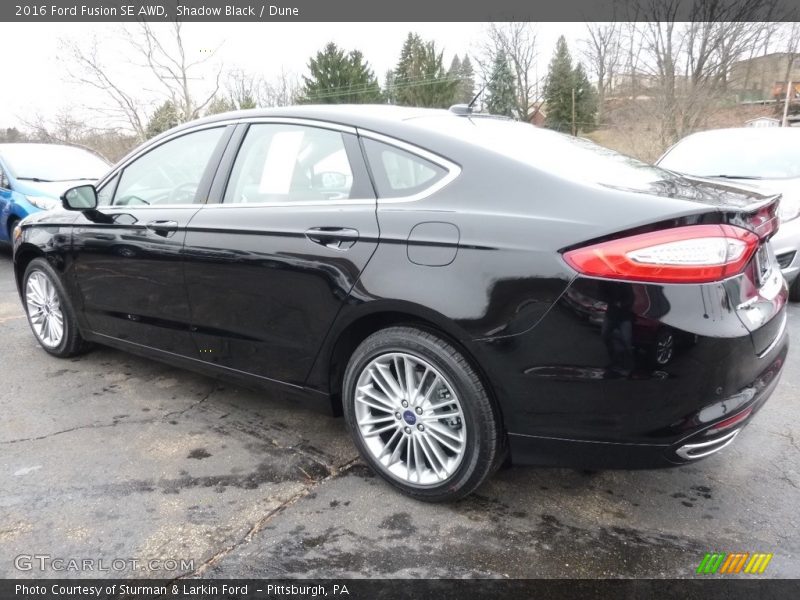 Shadow Black / Dune 2016 Ford Fusion SE AWD