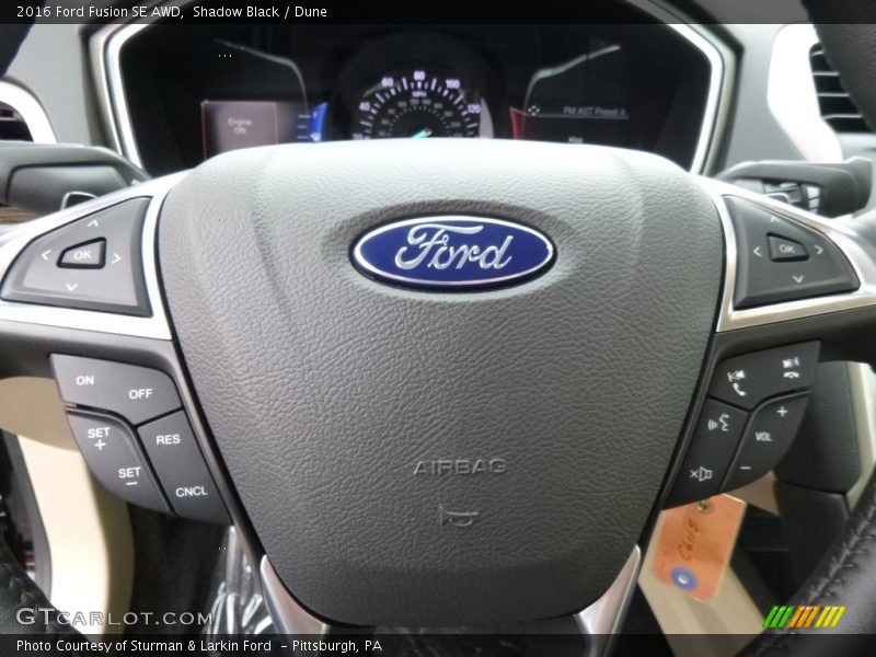 Shadow Black / Dune 2016 Ford Fusion SE AWD