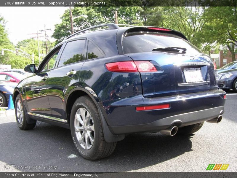 Sapphire Blue Metallic / Graphite 2007 Infiniti FX 35 AWD