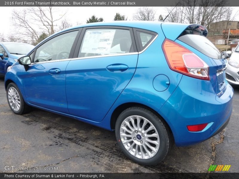 Blue Candy Metallic / Charcoal Black 2016 Ford Fiesta Titanium Hatchback