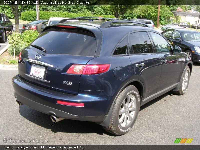 Sapphire Blue Metallic / Graphite 2007 Infiniti FX 35 AWD