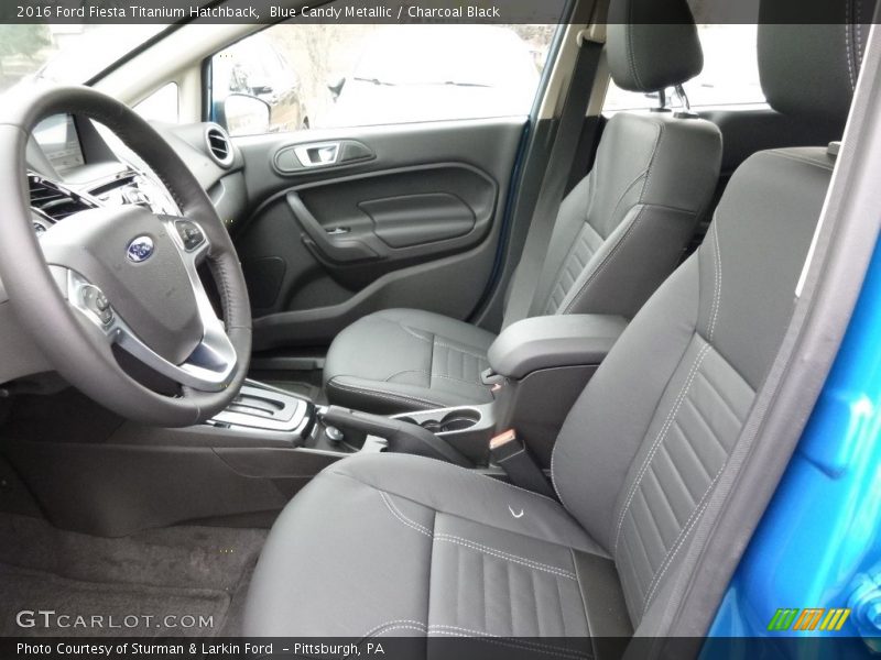 Blue Candy Metallic / Charcoal Black 2016 Ford Fiesta Titanium Hatchback