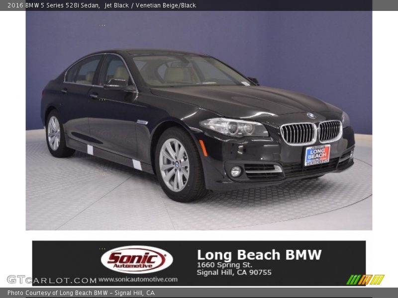 Jet Black / Venetian Beige/Black 2016 BMW 5 Series 528i Sedan