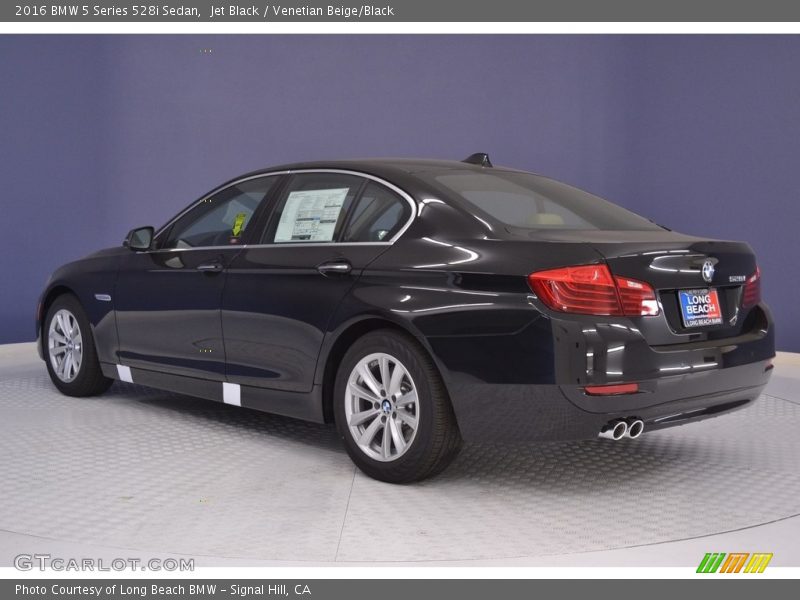 Jet Black / Venetian Beige/Black 2016 BMW 5 Series 528i Sedan