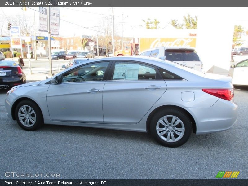Radiant Silver / Gray 2011 Hyundai Sonata GLS