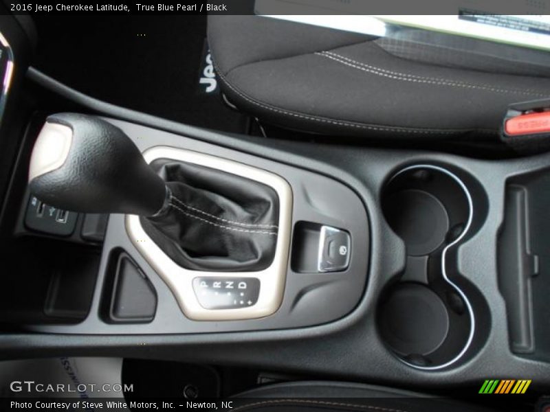 True Blue Pearl / Black 2016 Jeep Cherokee Latitude
