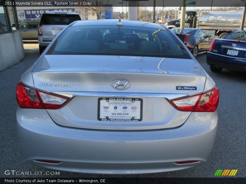 Radiant Silver / Gray 2011 Hyundai Sonata GLS