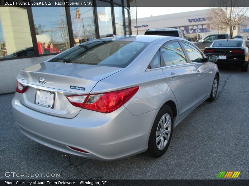 Radiant Silver / Gray 2011 Hyundai Sonata GLS