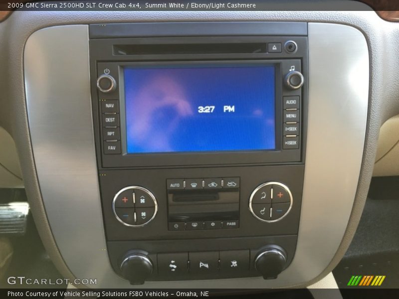 Summit White / Ebony/Light Cashmere 2009 GMC Sierra 2500HD SLT Crew Cab 4x4