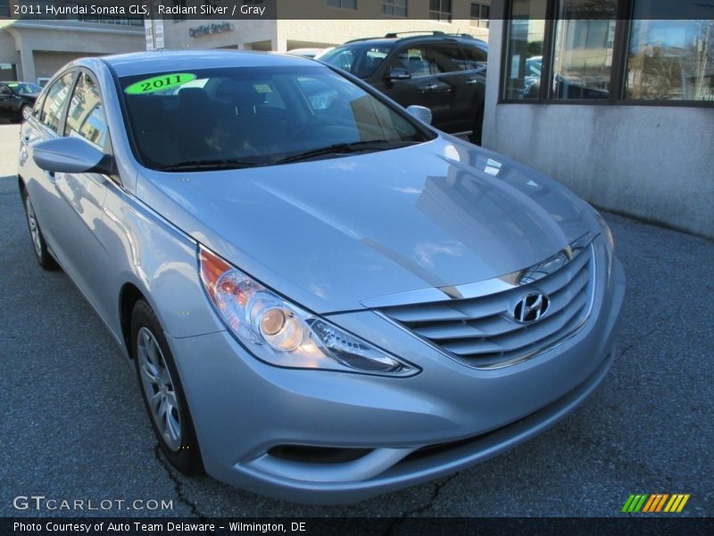 Radiant Silver / Gray 2011 Hyundai Sonata GLS