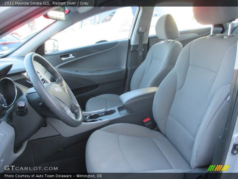 Radiant Silver / Gray 2011 Hyundai Sonata GLS