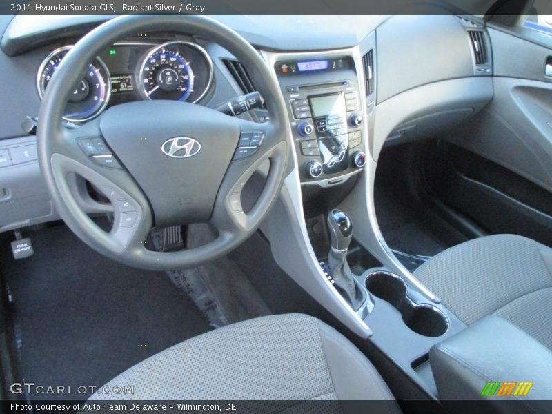 Radiant Silver / Gray 2011 Hyundai Sonata GLS