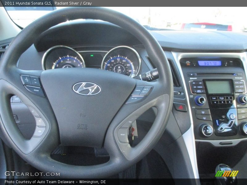 Radiant Silver / Gray 2011 Hyundai Sonata GLS