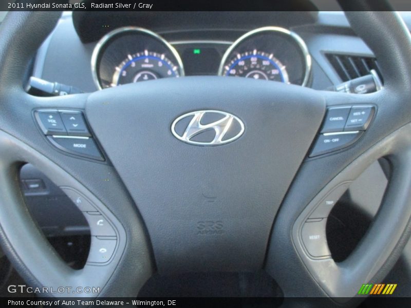 Radiant Silver / Gray 2011 Hyundai Sonata GLS