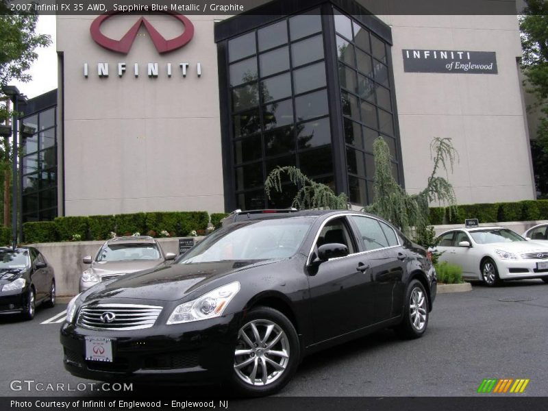 Sapphire Blue Metallic / Graphite 2007 Infiniti FX 35 AWD
