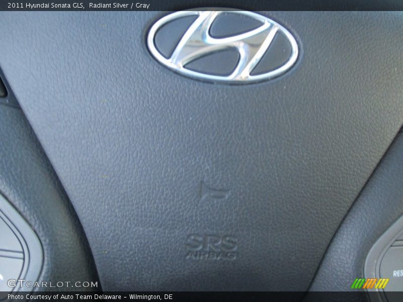 Radiant Silver / Gray 2011 Hyundai Sonata GLS