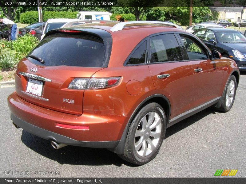 Autumn Copper Metallic / Graphite 2007 Infiniti FX 35 AWD