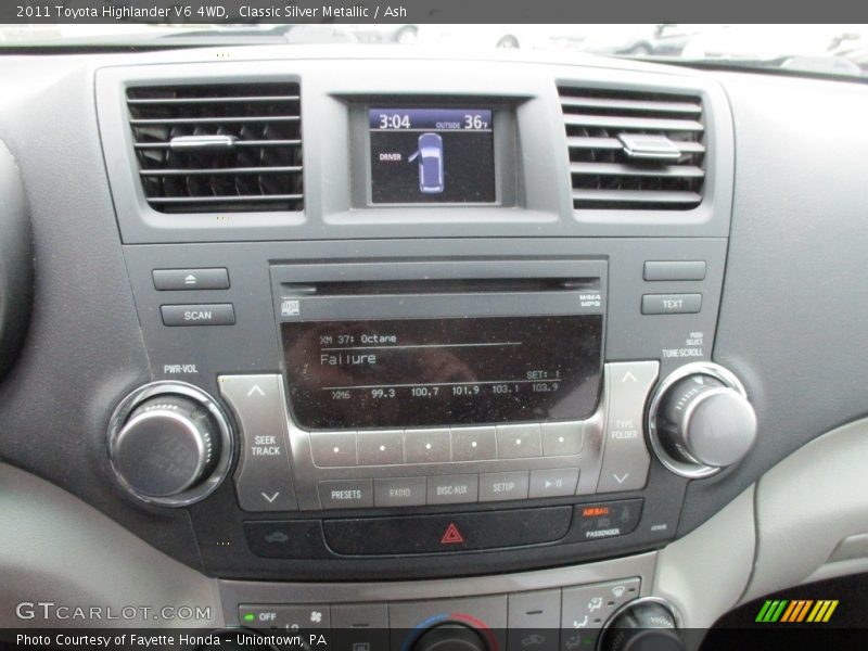 Classic Silver Metallic / Ash 2011 Toyota Highlander V6 4WD