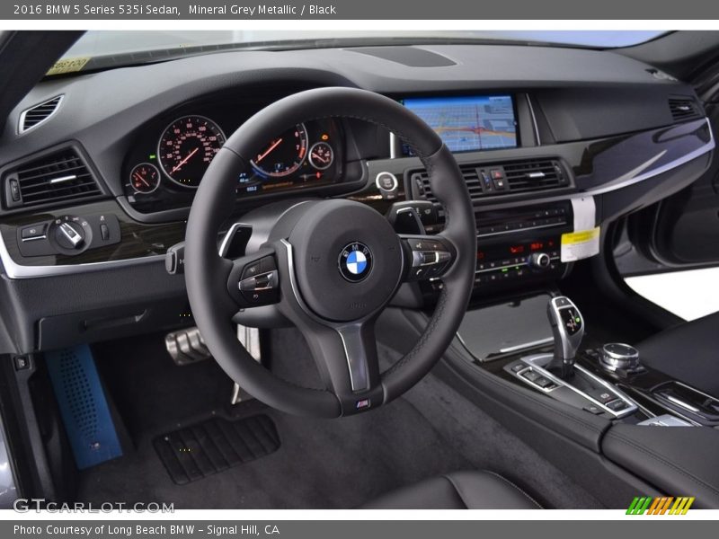 Mineral Grey Metallic / Black 2016 BMW 5 Series 535i Sedan